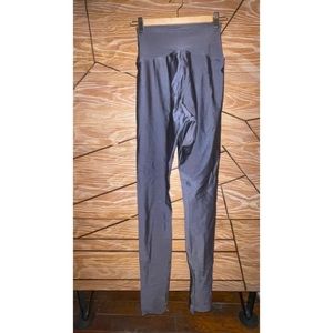 American apparel shiny grey/gray leggings
